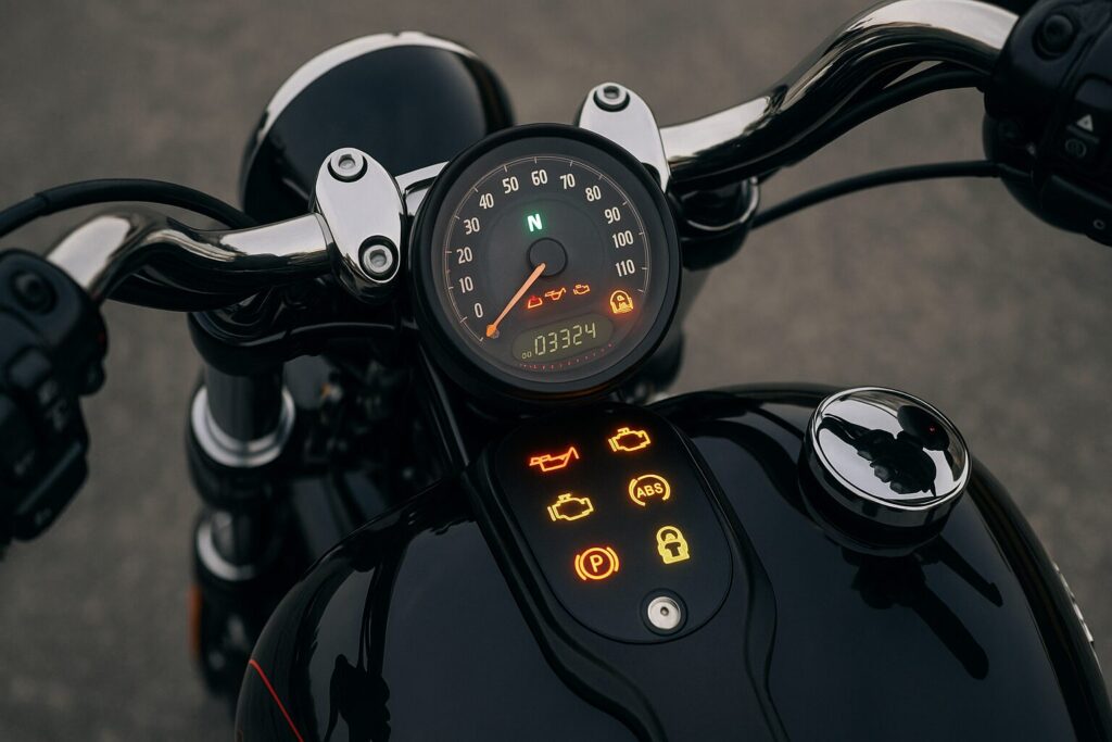 ハーレーの警告灯一覧と色別の意味を徹底解説:バイクのエンジン警告灯は何種類?