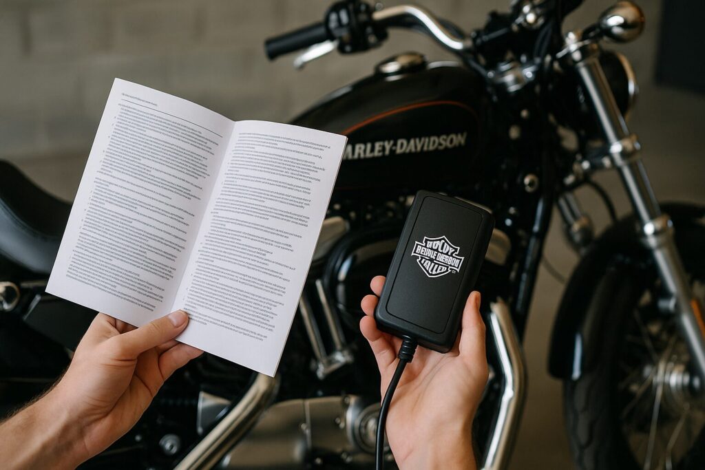 ハーレーの充電器を繋ぎっぱなしは安全？：純正バッテリー充電器の使い方は？説明書の要点