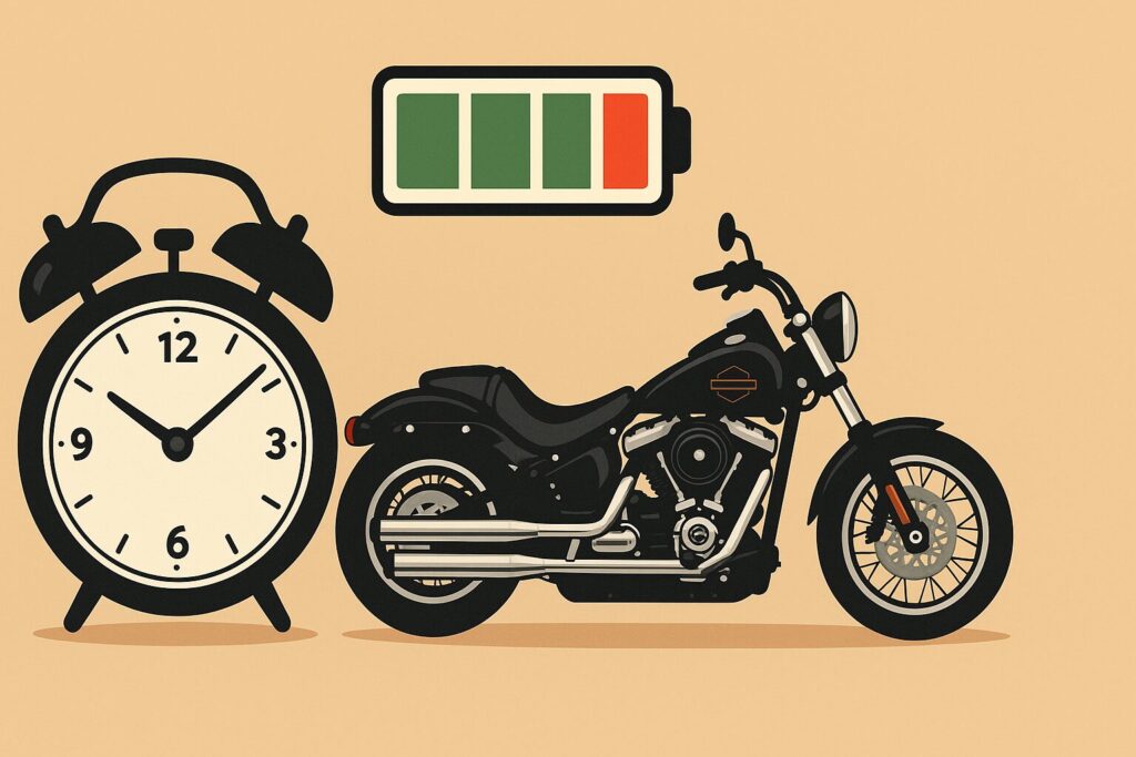 ハーレーの充電器を繋ぎっぱなしは安全？：バッテリー充電時間の目安と考え方