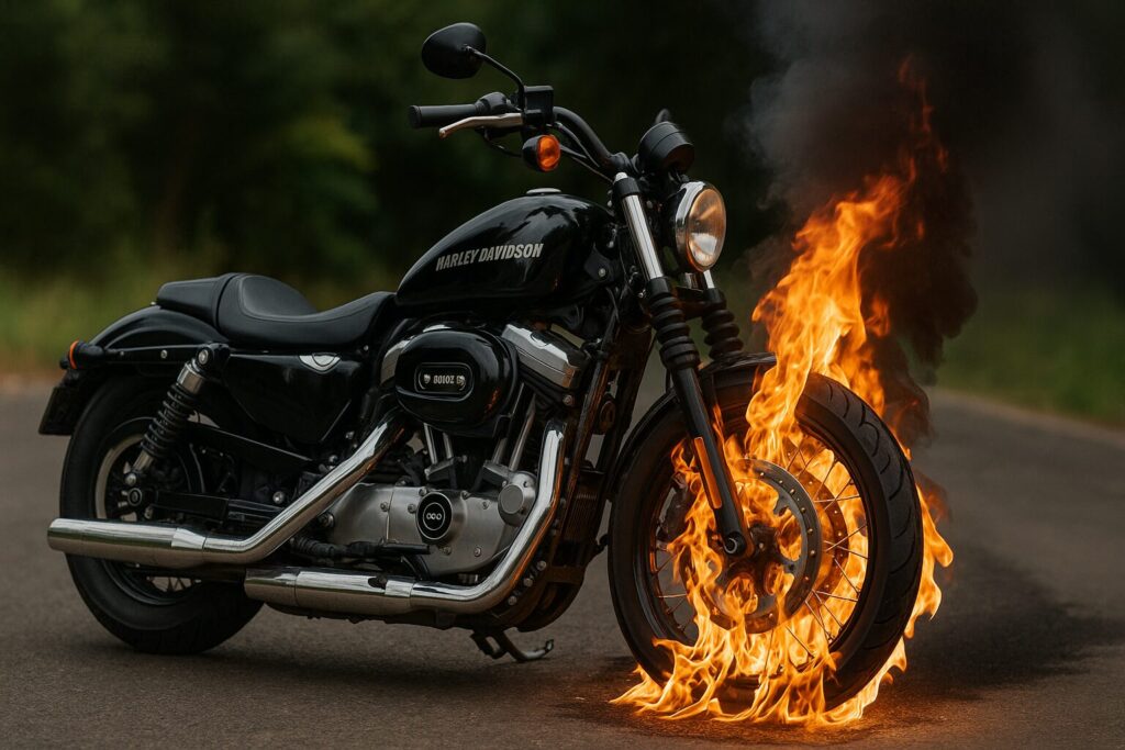 ハーレーのタイヤ空気圧はどこに書いてある？一覧と正しい確認方法：空気圧が高いときのリスクと対処法