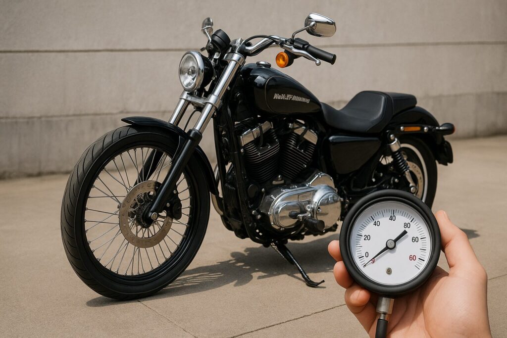 ハーレーのタイヤ空気圧はどこに書いてある？一覧と正しい確認方法：21インチタイヤの空気圧の設定ポイント