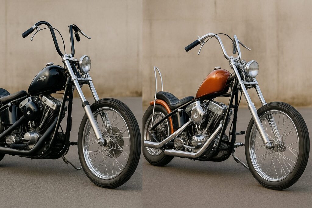 ハーレーのフリスコスタイルの特徴と中古選び完全ガイド【神奈川にも強い】:チョッパースタイルの違いは何を比較