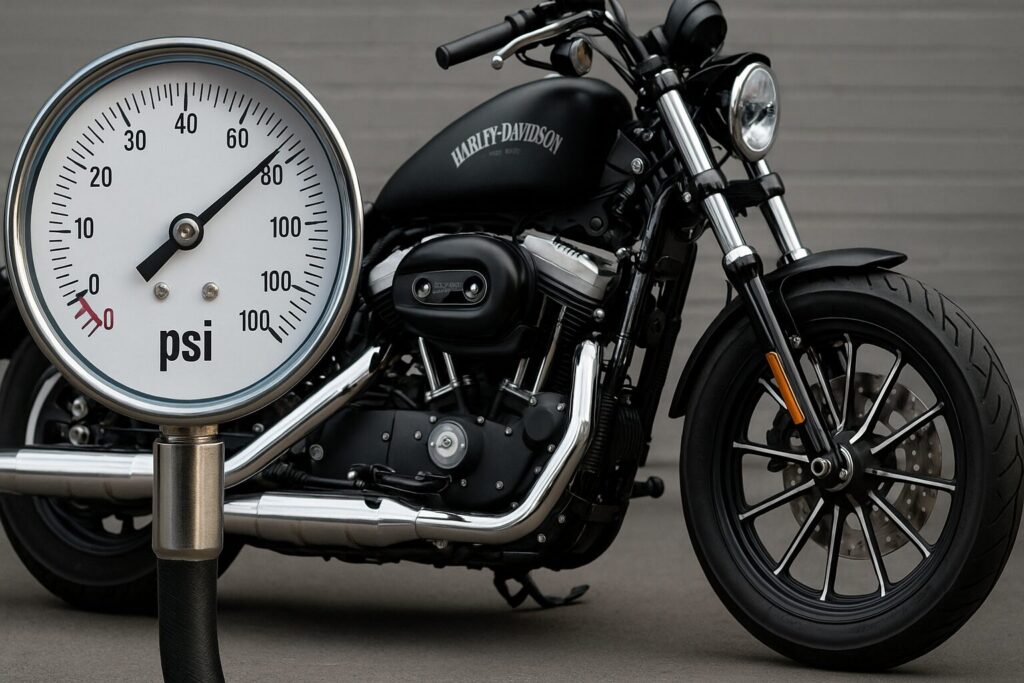 ハーレーのタイヤ空気圧はどこに書いてある？一覧と正しい確認方法：psi表示の見方と換算方法
