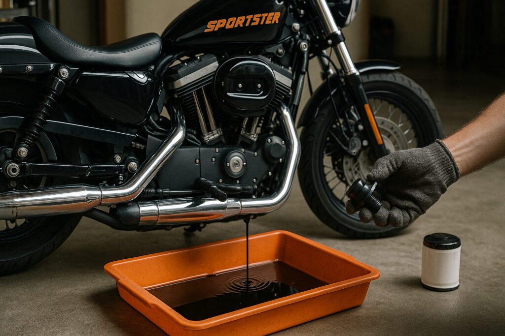 スポーツスターのオイル交換を徹底解説する実践メンテガイド：オイル交換03で失敗しない