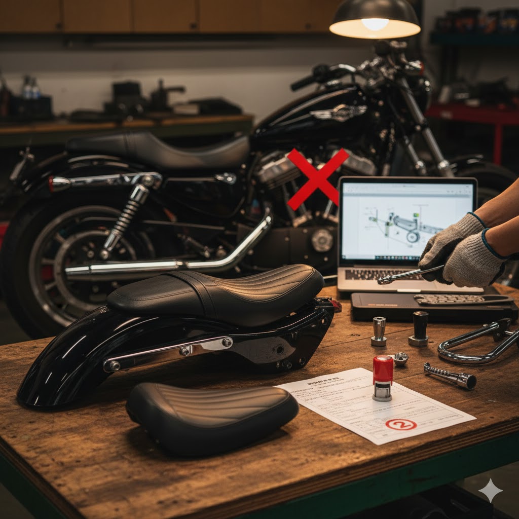 ハーレーで二人乗りを楽しむための車種選びと快適カスタムを徹底解説:1名から2名への登録変更手順