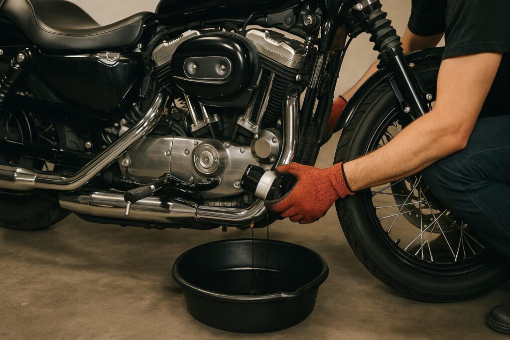 スポーツスターのオイル交換を徹底解説する実践メンテガイド：883のオイル交換の注意点