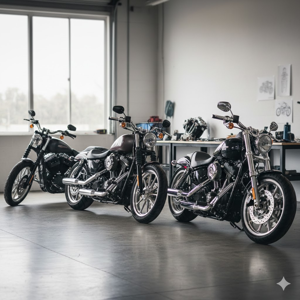 ハーレーのチョッパーカスタムの基礎と費用!購入前に知るべき全知識:カスタムに適したベース車の選び方