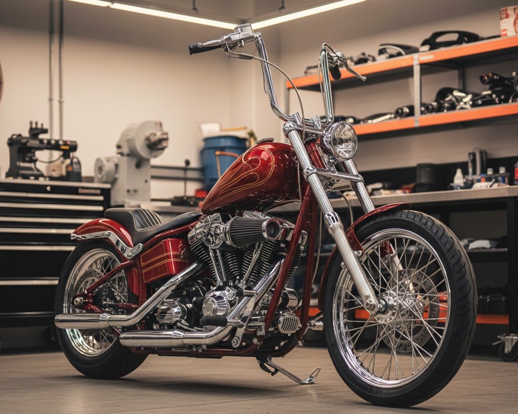 ハーレーのチョッパーカスタムの基礎と費用!購入前に知るべき全知識:ソフテイルフレームでのカスタム