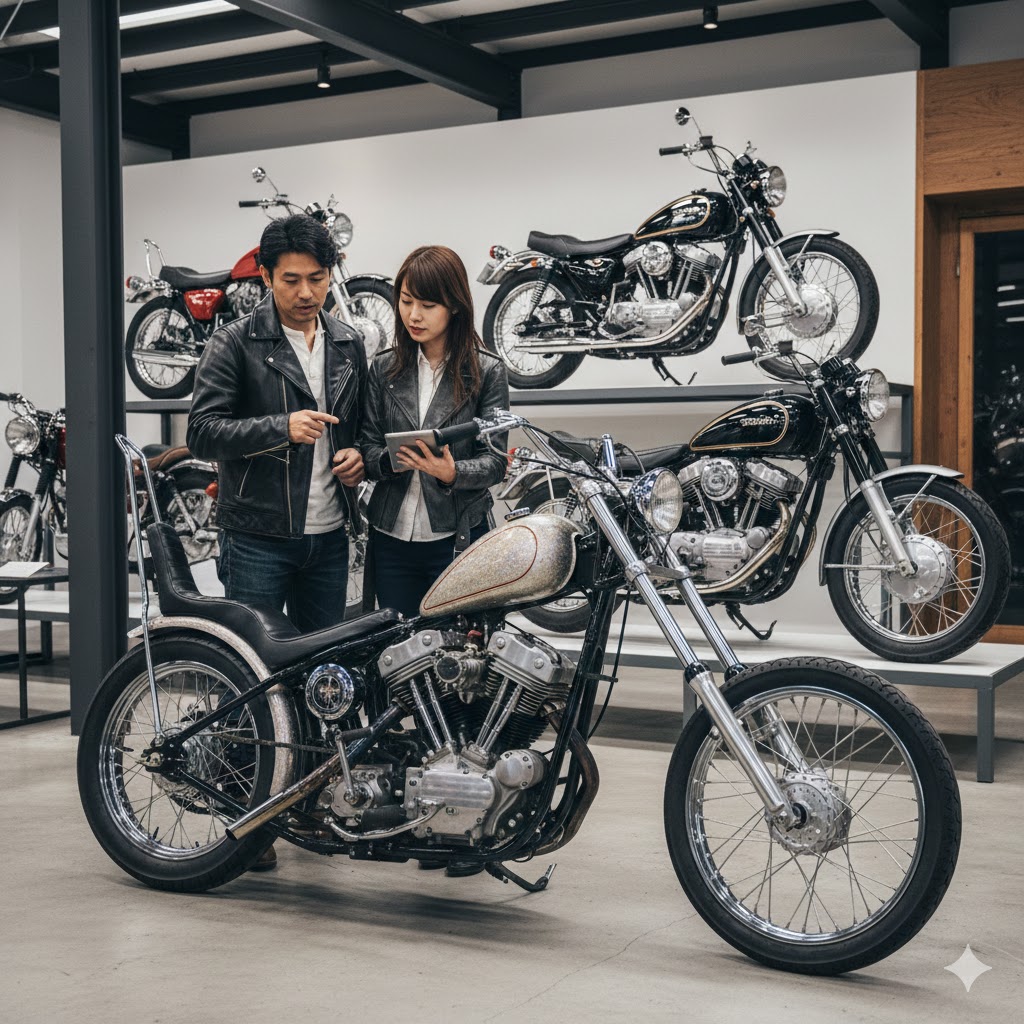 ヴィンテージハーレーの値段の真実!相場と維持費で失敗しない選び方:チョッパーカスタム車両の市場評価