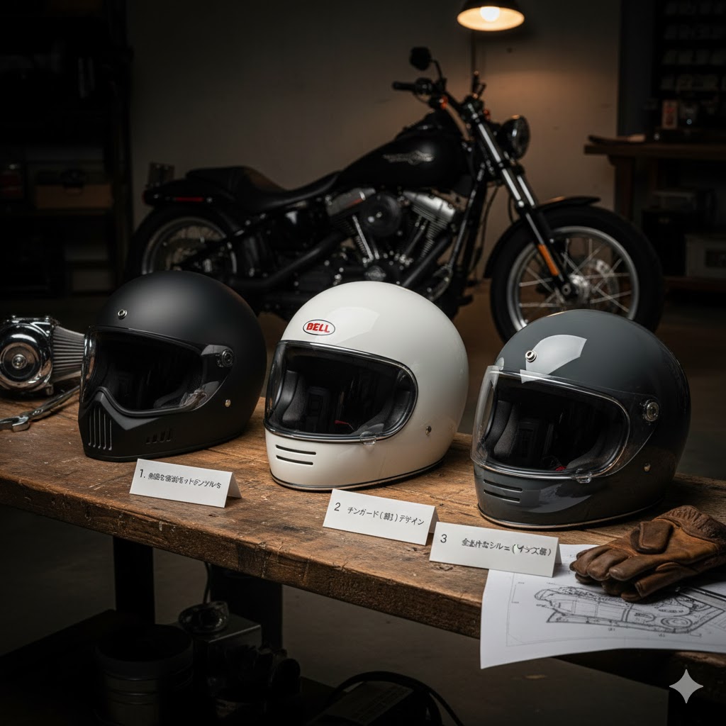 ハーレーに合うヘルメットは?フルフェイス決定版!厳選モデル:ハーレーに似合うヘルメットの条件とは