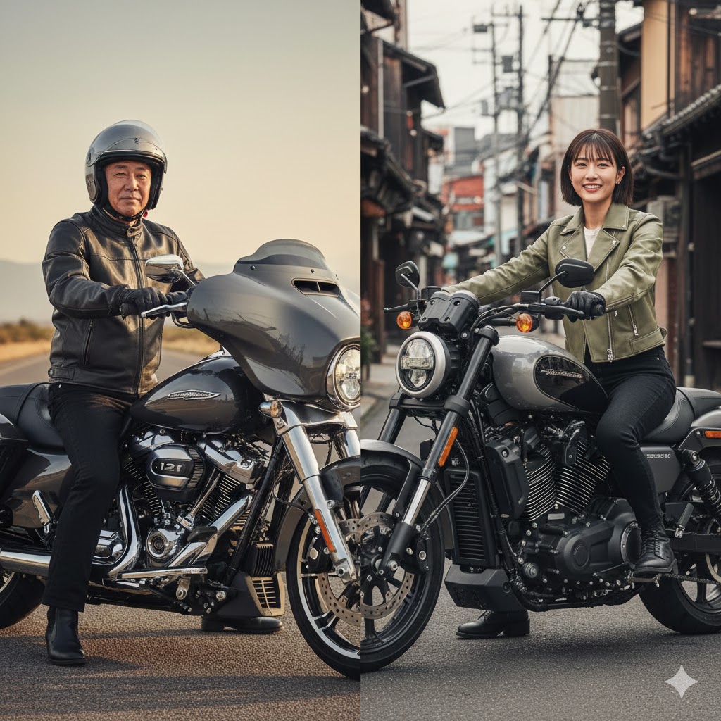 ハーレーは何ccから乗れる?普通免許モデルや排気量全車種一覧:ハーレー排気量の最大と最小を比較