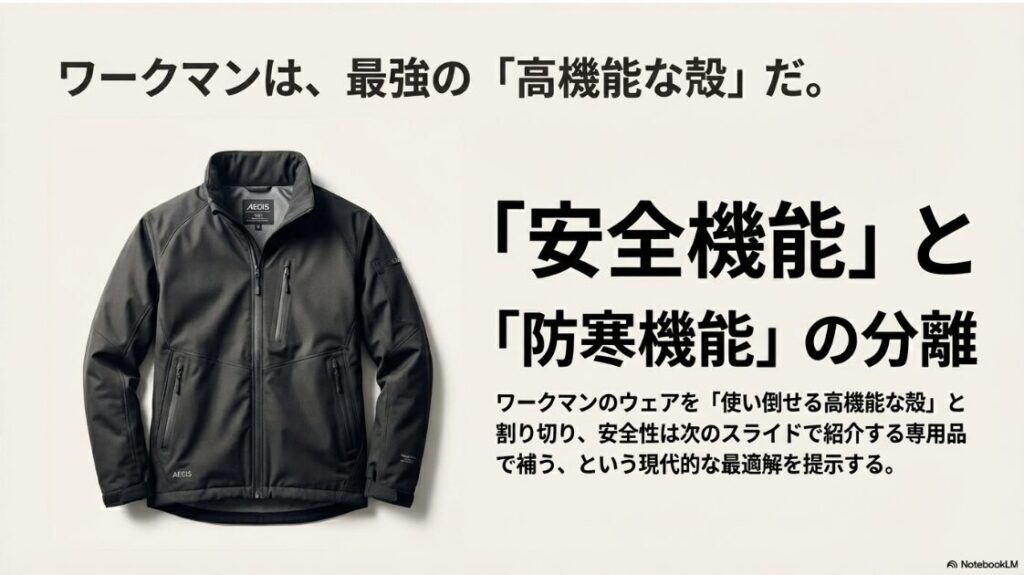 バイクの冬の服装おしゃれ術！高い防風・防水性能を持ちながらコストパフォーマンスに優れた、ワークマンのAEGIS（イージス）ジャケット。