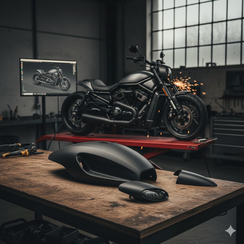 ハーレーのナイトロッドカスタムの真実!費用や雨宮仕様も解説:フルカスタムキットでの外装変更