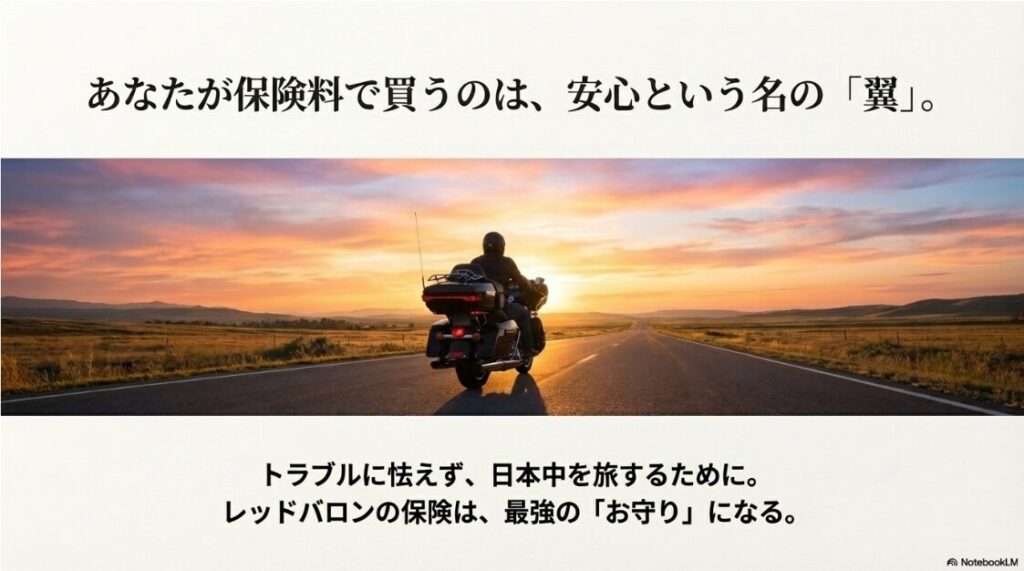 レッドバロンの任意保険の評判と料金は？トラブルに怯えず日本中を旅するためのレッドバロンのお守り保険