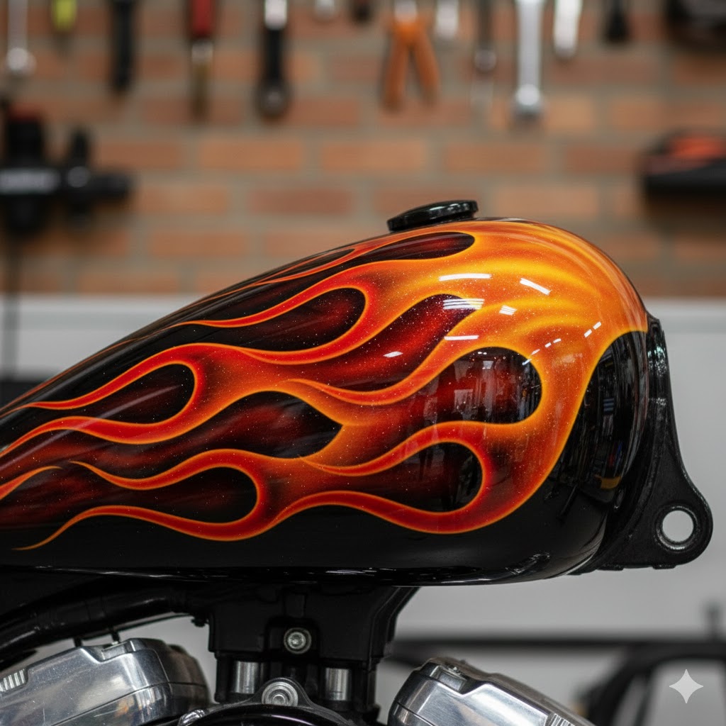 ハーレーのペイントカスタム完全ガイド!価格とデザインの種類:人気のタンク塗装デザインを解説