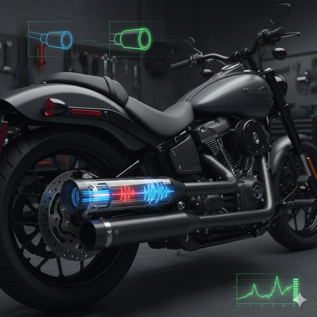 ハーレーのマフラーで重低音のおすすめはどれ?失敗しない選び方:仕組みを知り重低音にする方法