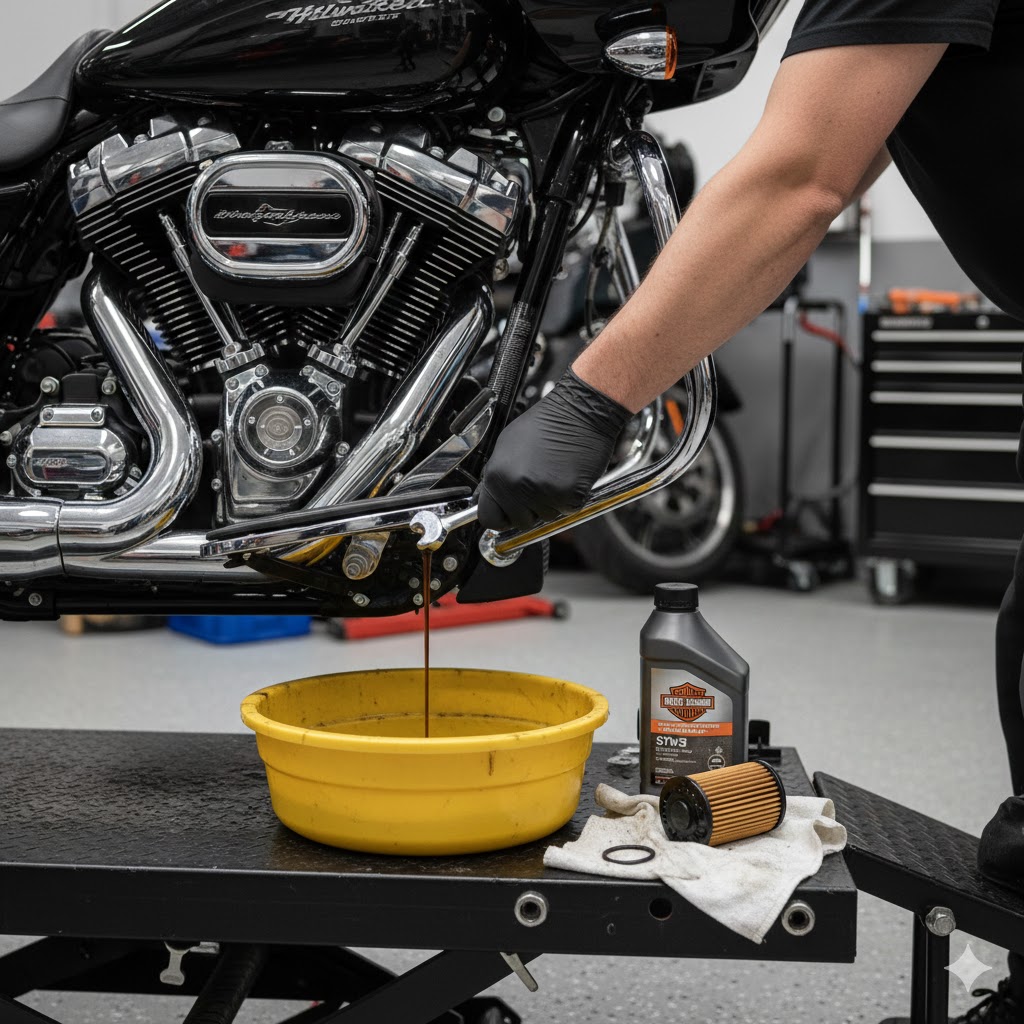ハーレーのミルウォーキーエイトの真実!故障や中古選びを徹底解説:初心者でもできるオイル交換