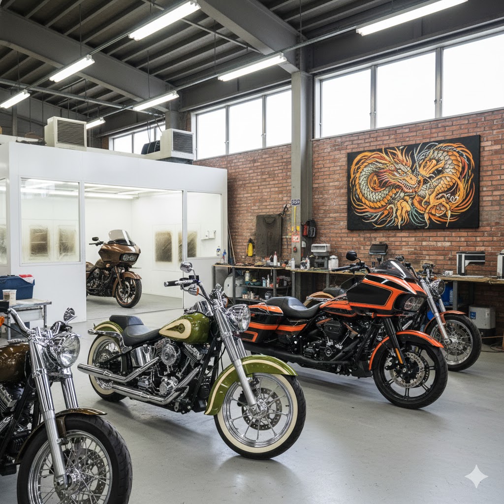 ハーレーのペイントカスタム完全ガイド!価格とデザインの種類:埼玉エリアの評判が良い塗装業者