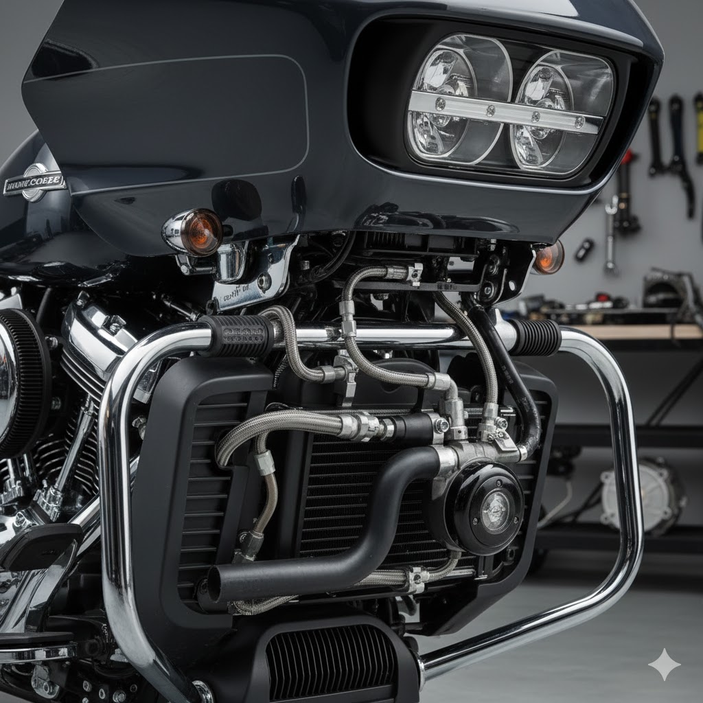 快ハーレーのミルウォーキーエイトの真実!故障や中古選びを徹底解説:適性を高める水冷システム
