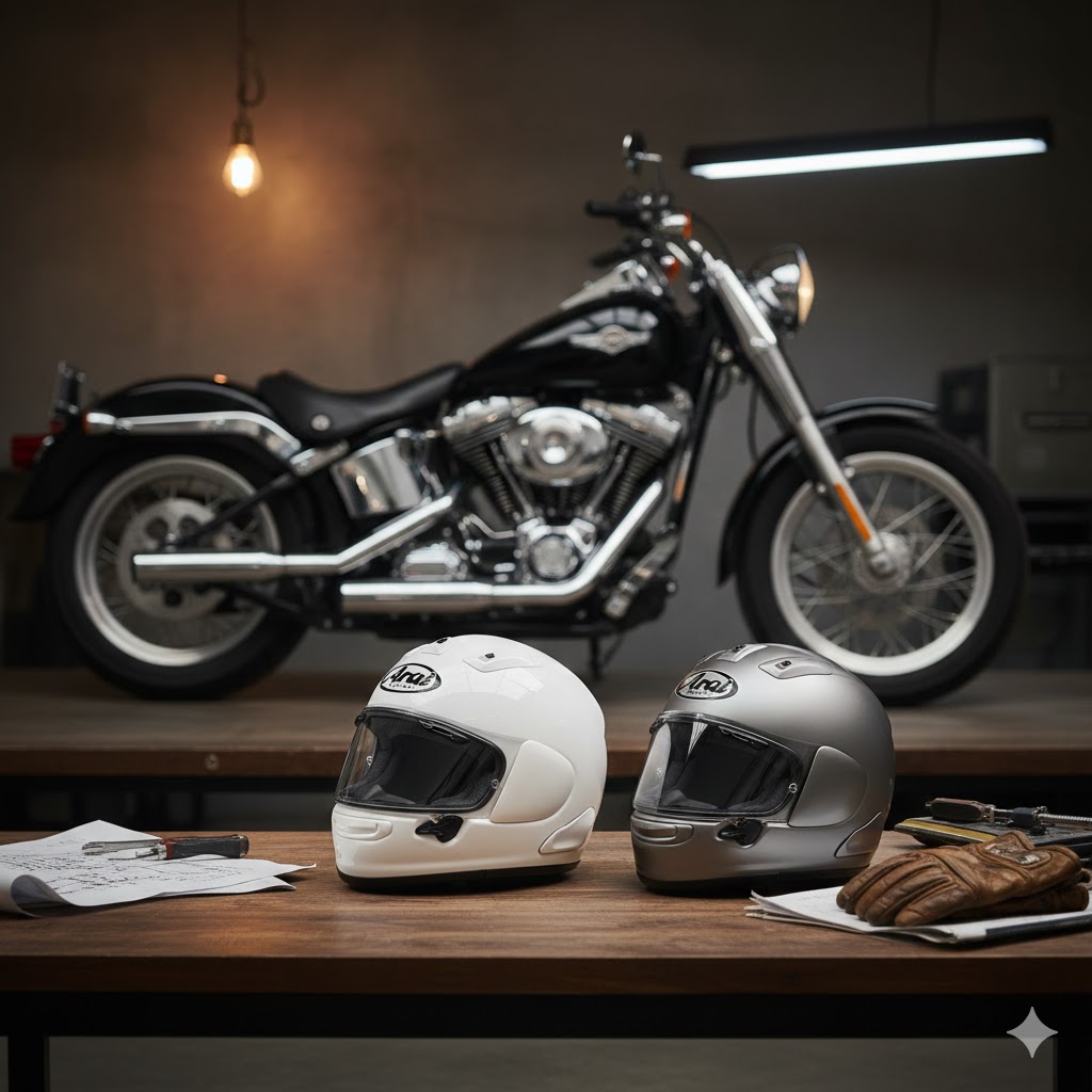 ハーレーに合うヘルメットは?フルフェイス決定版!厳選モデル:日本が誇るアライの安全性と実力