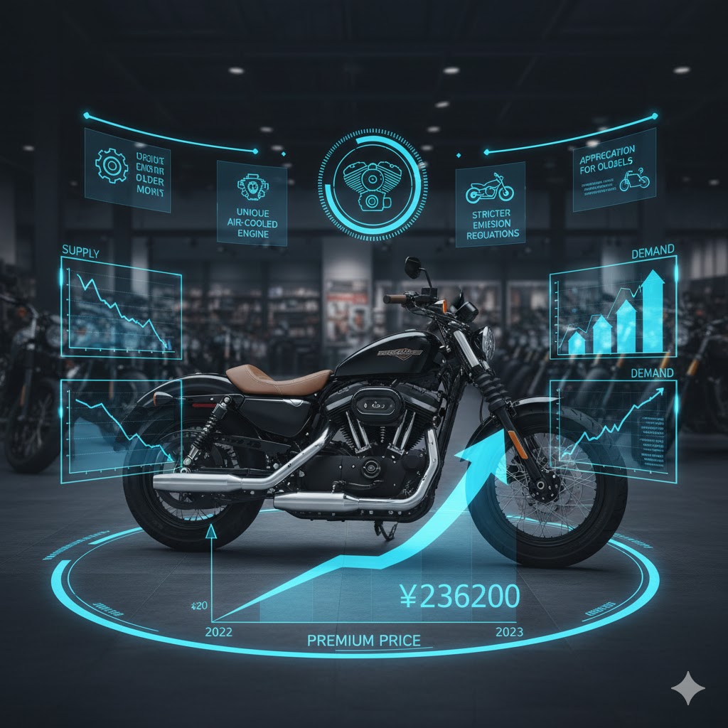 ハーレー48の新車が買えない状況を徹底解説!中古価格高騰の真実:生産終了に伴う中古価格高騰の背景